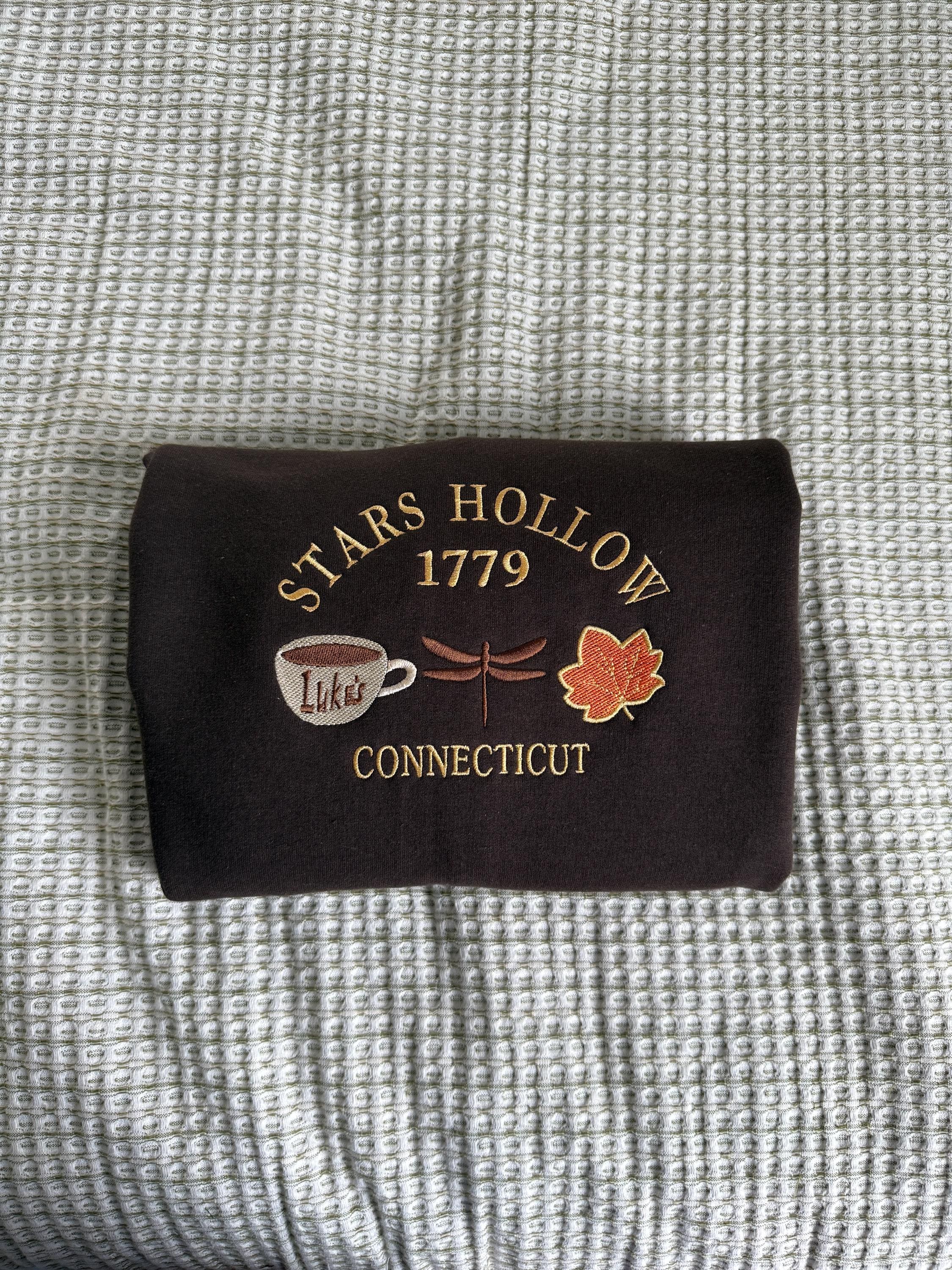 Stars Hollow fall Embroidered Sweatshirt gildan 18000