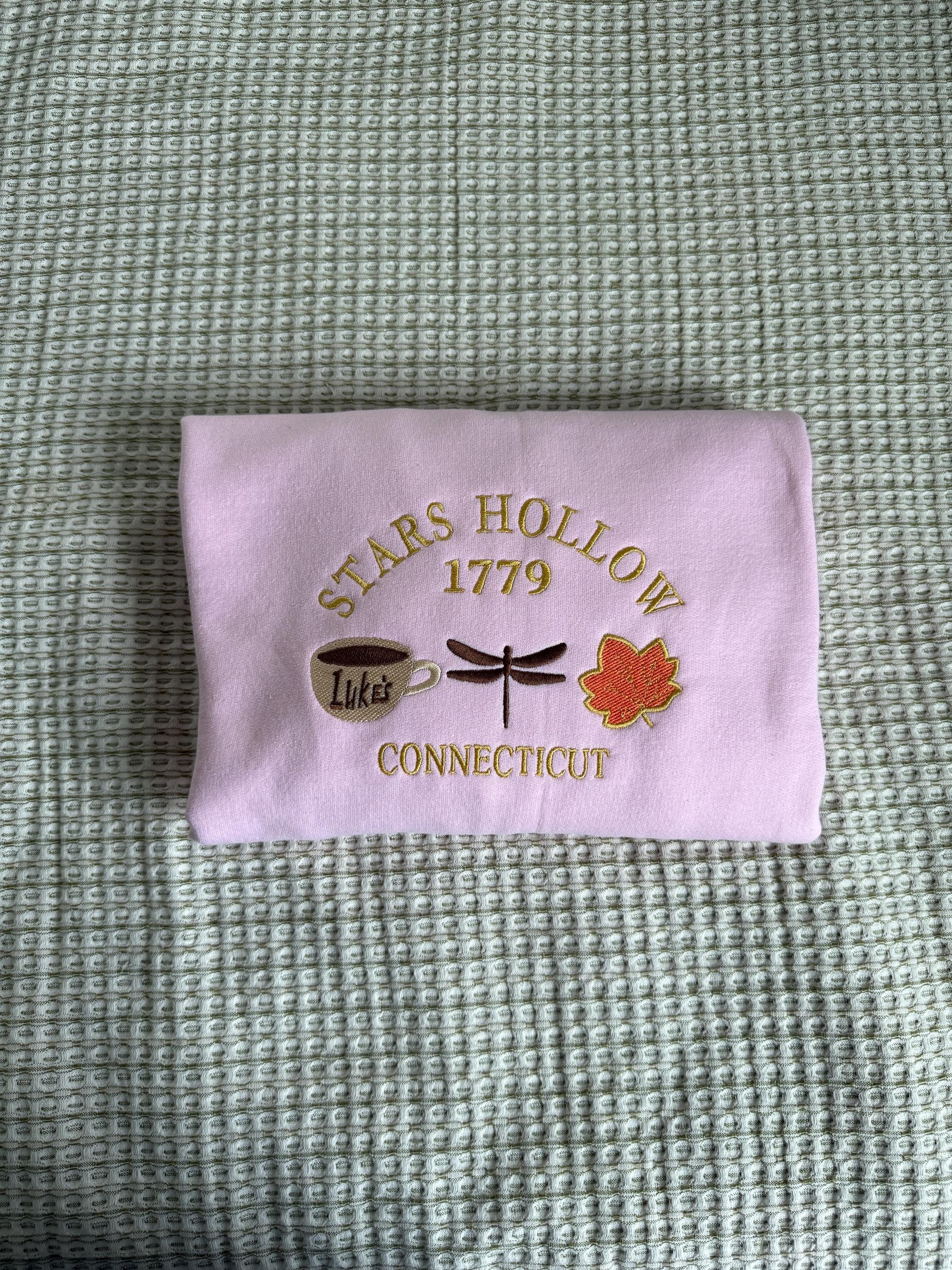 Stars Hollow fall Embroidered Sweatshirt gildan 18000