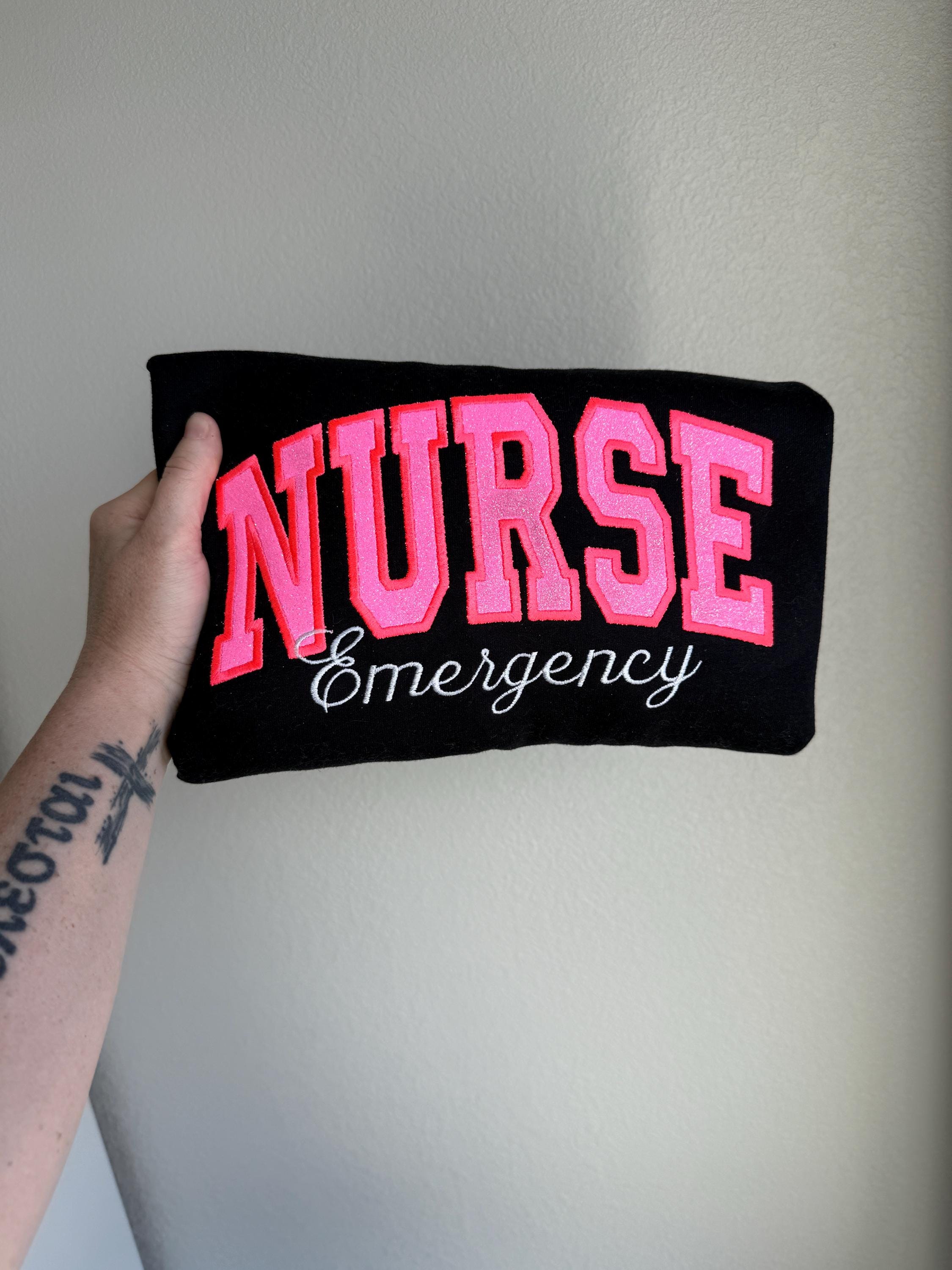 Emergency nurse Embroidered Sweatshirt - Gildan