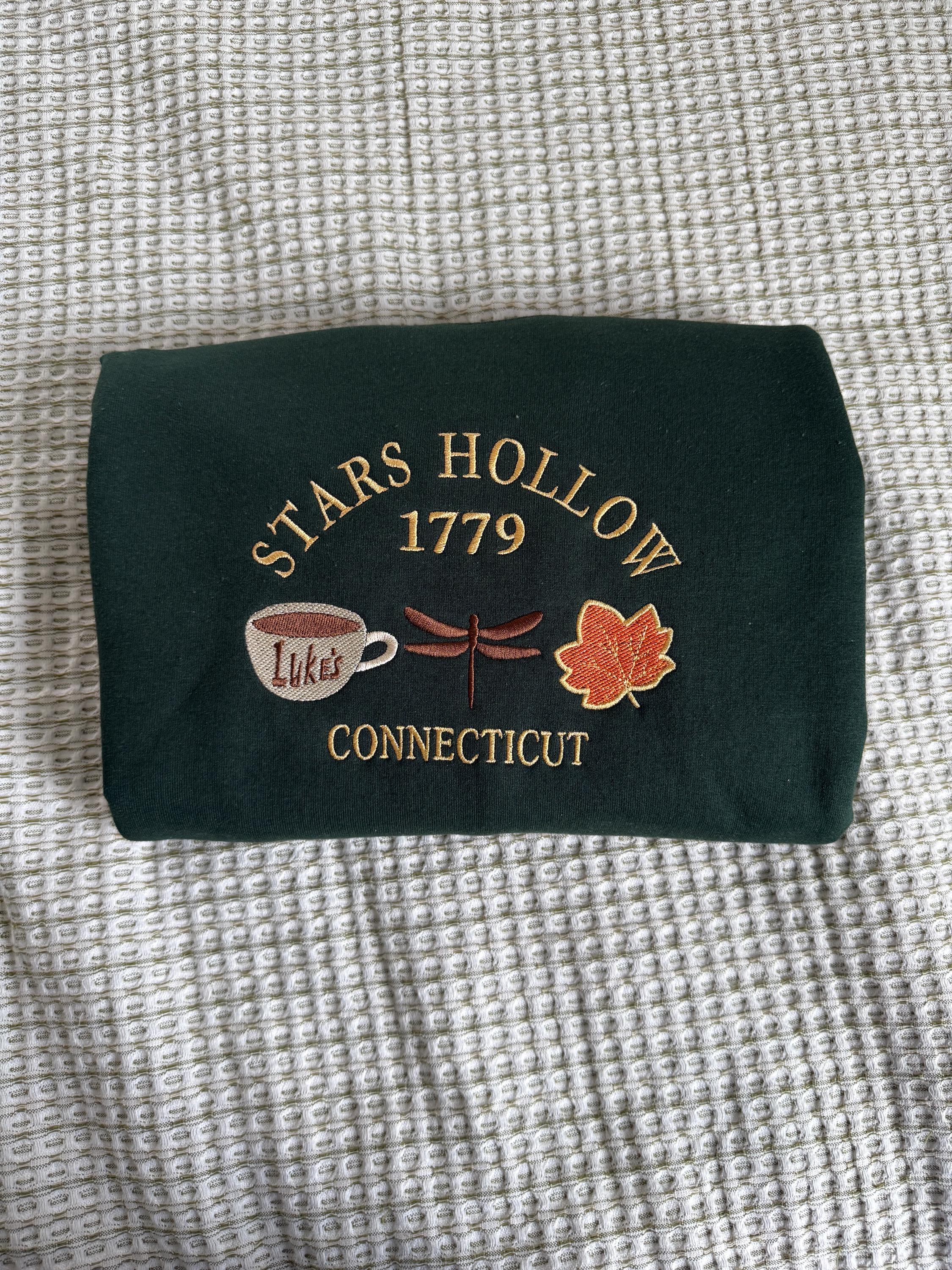 Stars Hollow fall Embroidered Sweatshirt gildan 18000