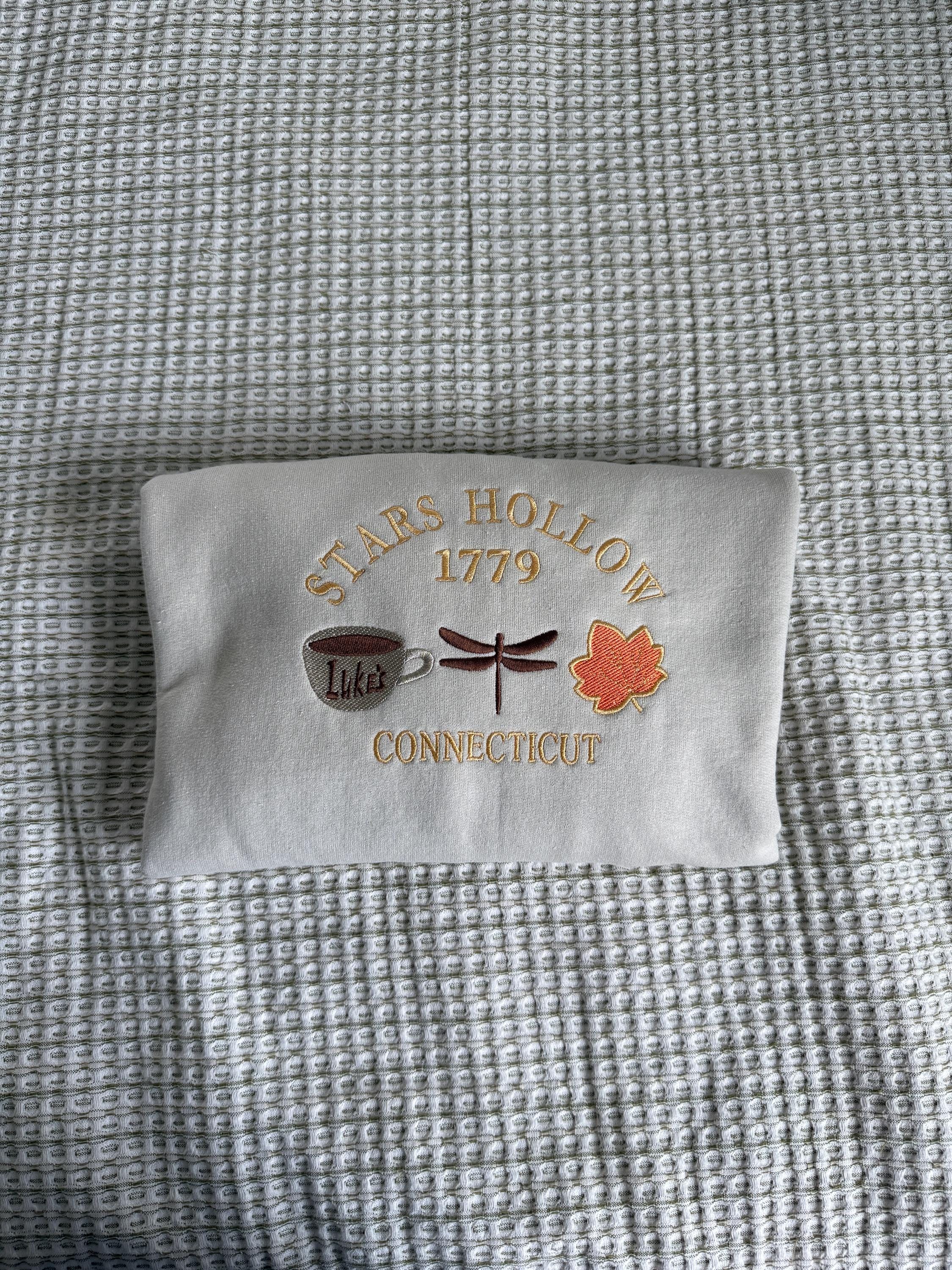 Stars Hollow fall Embroidered Sweatshirt gildan 18000